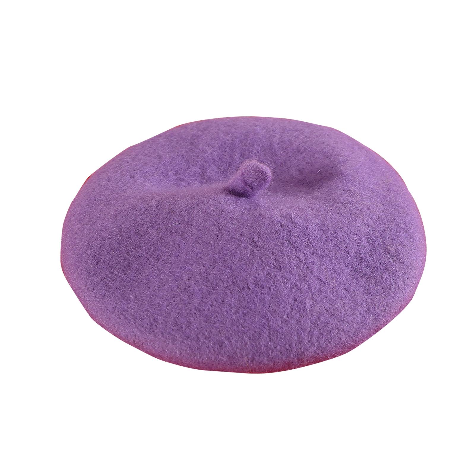 

Personalized Custom Embroidered Name Wool Pet Beret Suitable For Cats And Dogs One Size фиолетовый