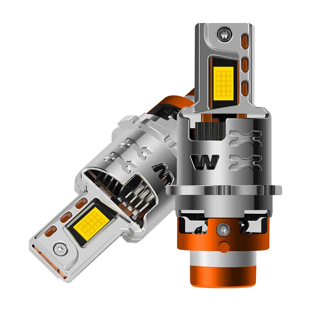 

Canbus No Error New LED Headlight D4S 20000LM 200W High Power Lamps with Cooling Fan 3570 CSP Chip Auto Lights