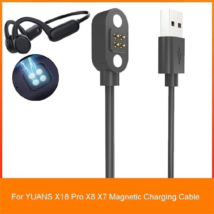 Magnetic Charger Cable for YUANS X18 Pro X8 X7 Headphone Charging Power Adapter