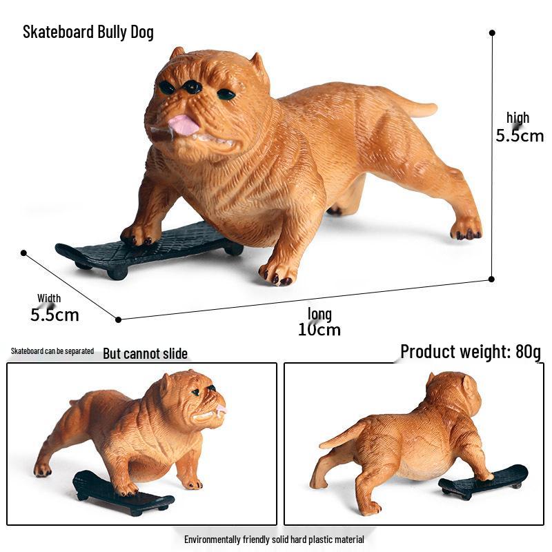 Children s Cognitive Pet Bulldog Pit Bull Toy Car Ornament