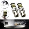 Turn Signal Reverse Brake+Ligh White 2*P21W 1156 BA15S LED Bulbs-4014 LED Car