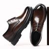 Thick Bottom Men's Oxford Shoes New Stylish Casual Business Shoes New Arrival Leather Sneakers Simple Versatile Derby Footwear