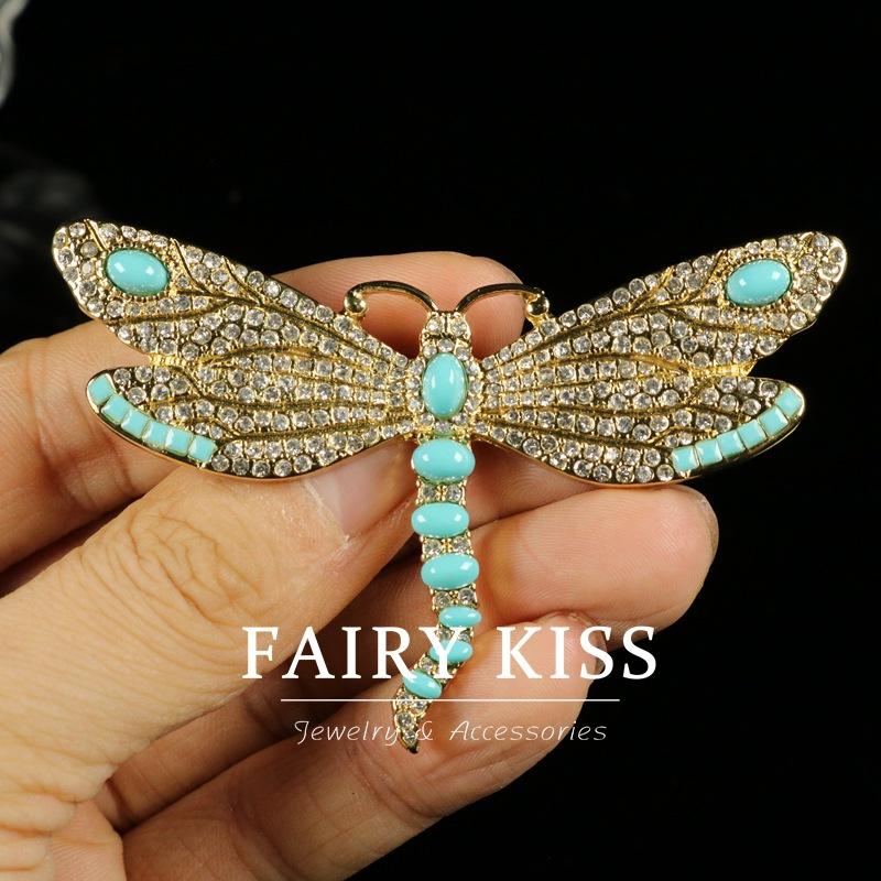 Best-selling European and American Retro Brooches, Fashionable Pins, Large Dragonflies,
