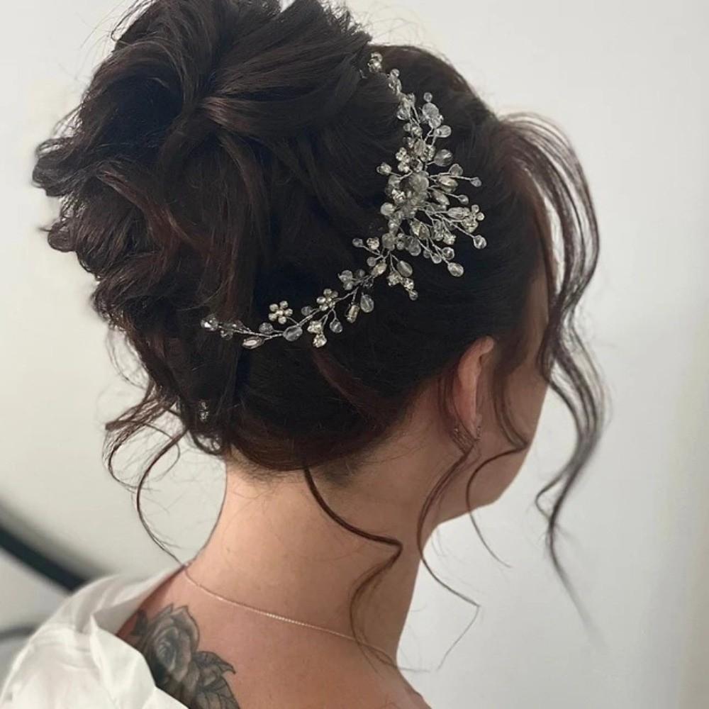 Sparkling Photography Headband Rhinestone Wedding Wreath Vintage Bride Headdress Women