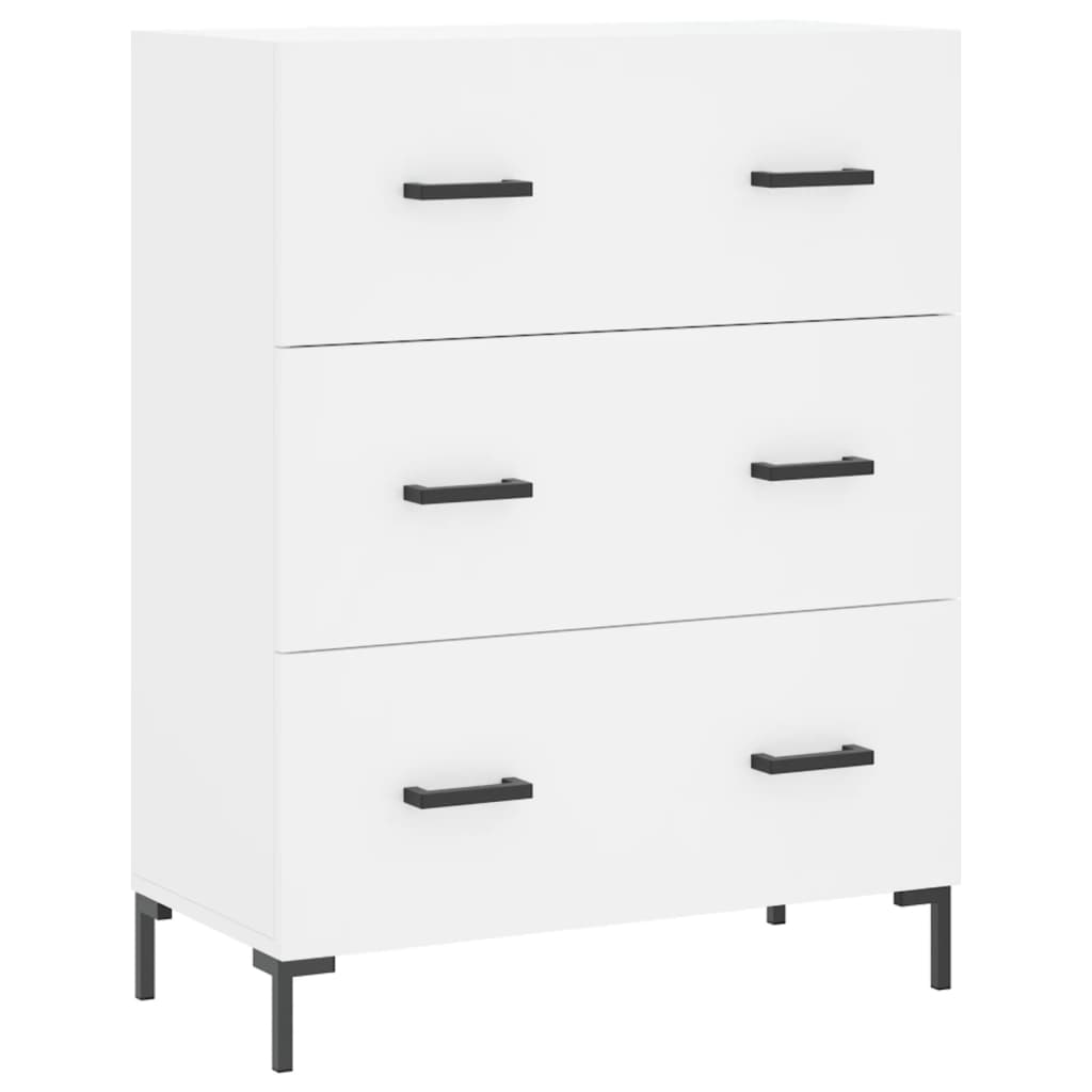 Highboard White 69.5 x 34 x 180 cm Particleboard