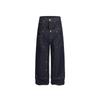 VIONA European And American Style Loose Double Waisted Collision Nail Splicing High Waisted Jeans For Women Spring New