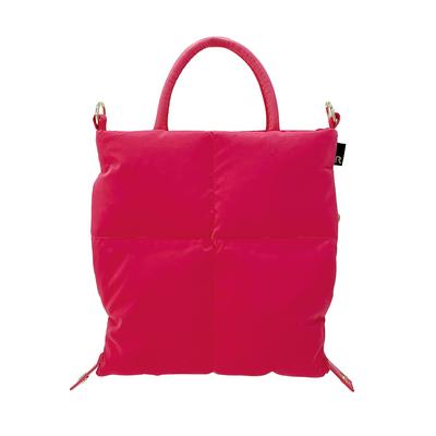1245 Mini Tote Bag with Feather Shoulder Bag FE Baby Lou [Rootote] CARO-A (Pink)