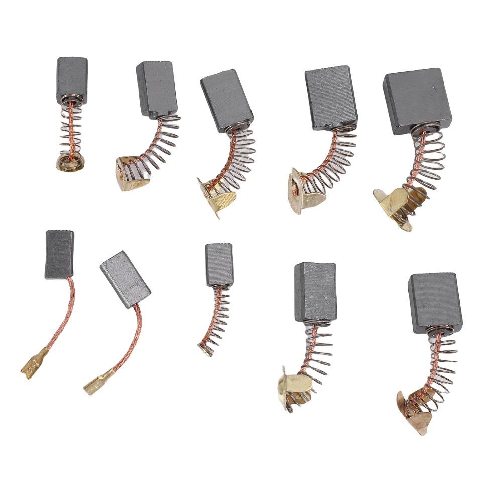 40PCS Storage Box Electric Motor Carbon Brushes Graphite Carbon Brushes Set  Industrial Machinery