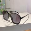 Vintage Double Bridge Sunglasses  New Chic Multicolor Gradient Pilot Shades Fashion Brand Design Mirror Dark Glasses