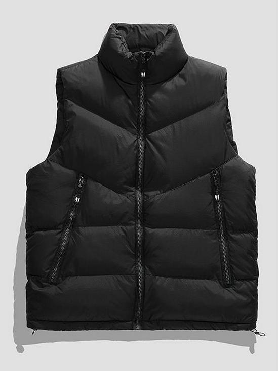 Gilet invernale stile coreano da uomo - Capo esterno imbottito in cotone senza maniche alla moda