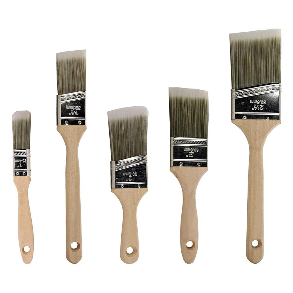 

Double Thick Chip Paint Brush Set,Wood Stain Brushes for Painting Walls and Fence Staining, Wooden Handle Masonry Paintbrush