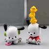 Hot 5Pcs Sanrio Anime Figure3-4cm Kawaii Pochacco Melody Model Accessories Children's Toys Gift Action Figures Pvc Gift Doll