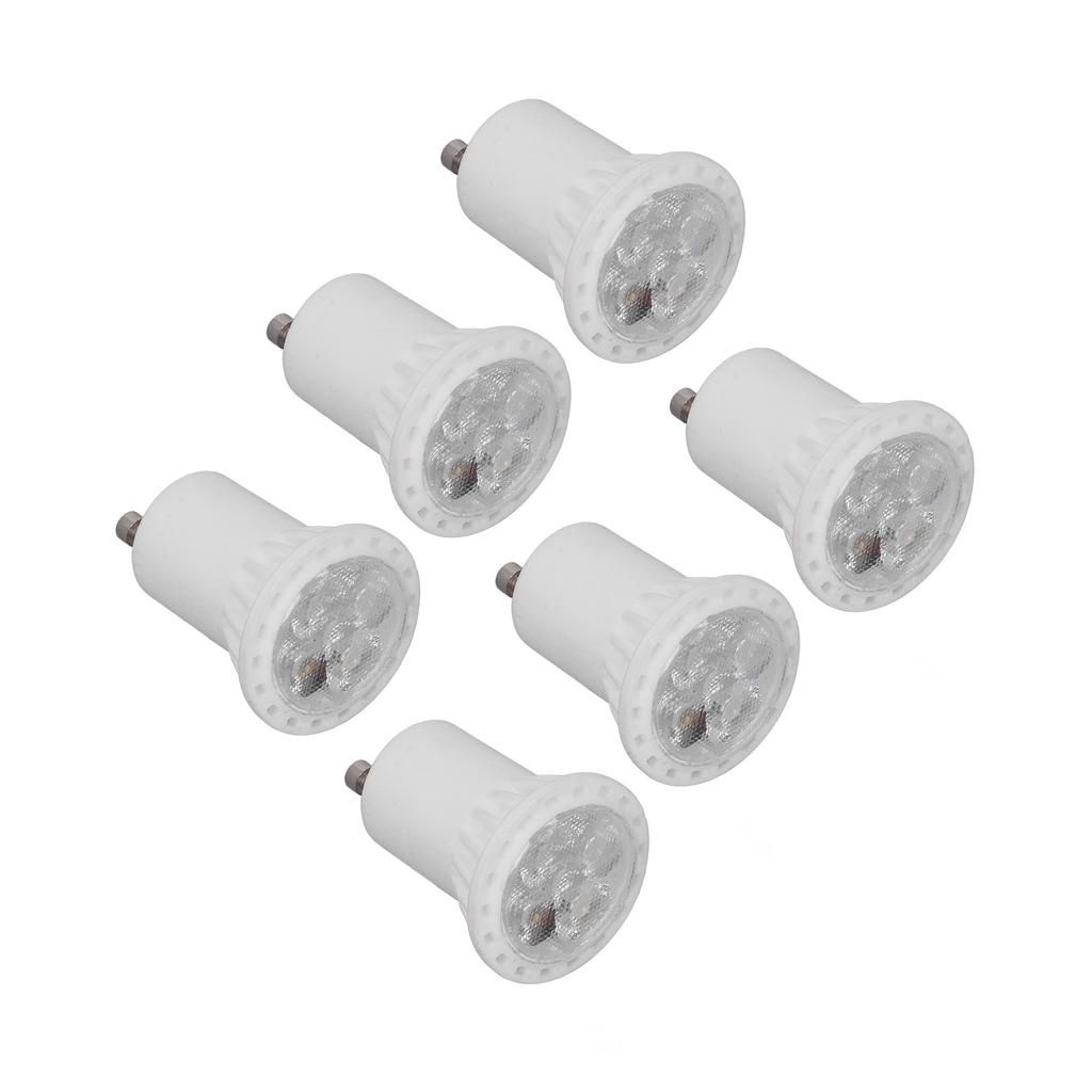 6pcs LED MR11 Light Bulbs Ceramics 4W 360LM No UV 120 Degree Beam Angle GU10 Holder Home Lighting Tool AC 220V