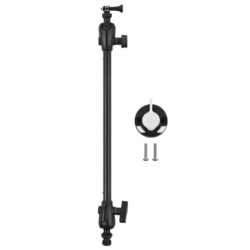 Camera Mount Base Safety Camera Holder with Long Arm Adjustable Kayak Camera Mount Mounting Stand Kayak Boats Accessory