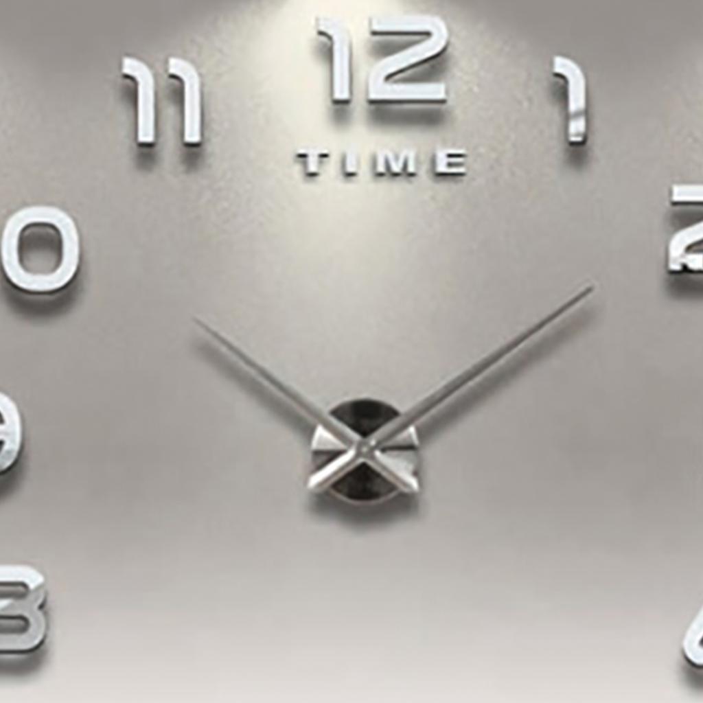 Moderne Super Large Size Metal Analog Innendørs Vegg Klokke Stue Cafe Dekor