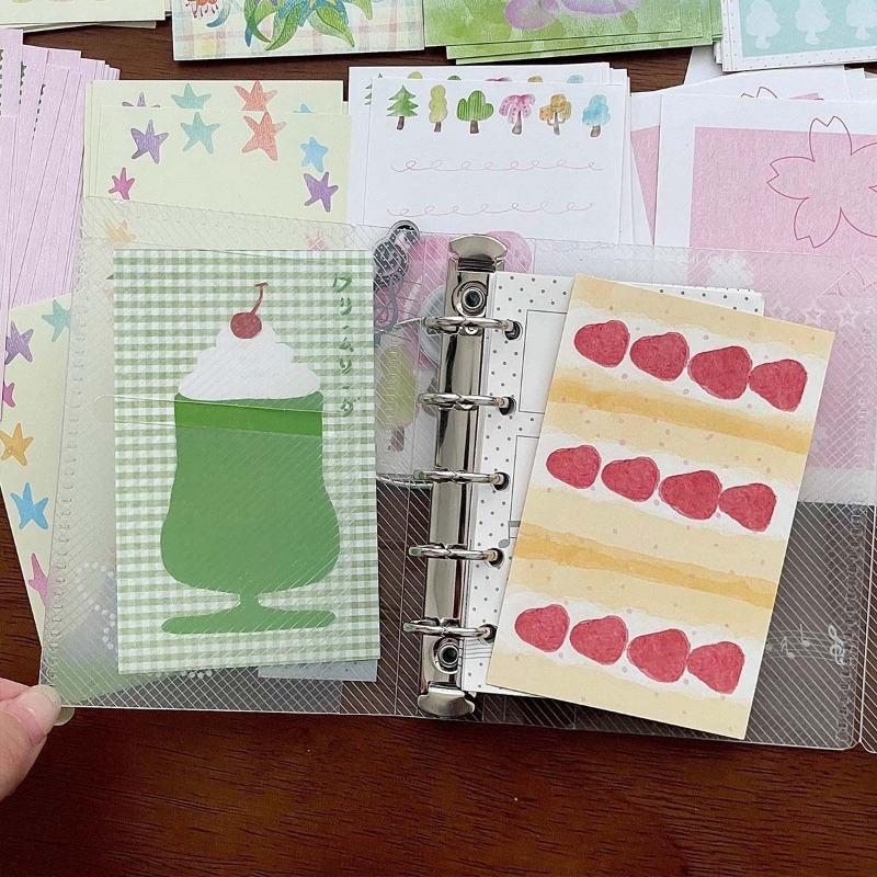 20 Stück Niedliche Cartoon Bunte Innenseiten für M5 Ringbuch Journal Loseblatt Notizbuch Scrapbook Kawaii Nicht-klebriger Notizblock To-do-Liste