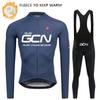 RAUDAX GCN Bike Team  Winter Long Sleeves Cycling Clothing Men's Thermal Fleece Cycling Jersey Set Moutain Road Bike Uniform