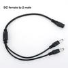 DC 1 Female To 2 3 4 5 Way 22awg 18awg Male Connector Power Supply Splitter Plug Adapter Cable Cord 5.5mmx2.1mm for Strip Light