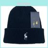 Gorro de Tricô com Padrão de Animal Pônei com Bordado Para Streetwear Masculino de Inverno