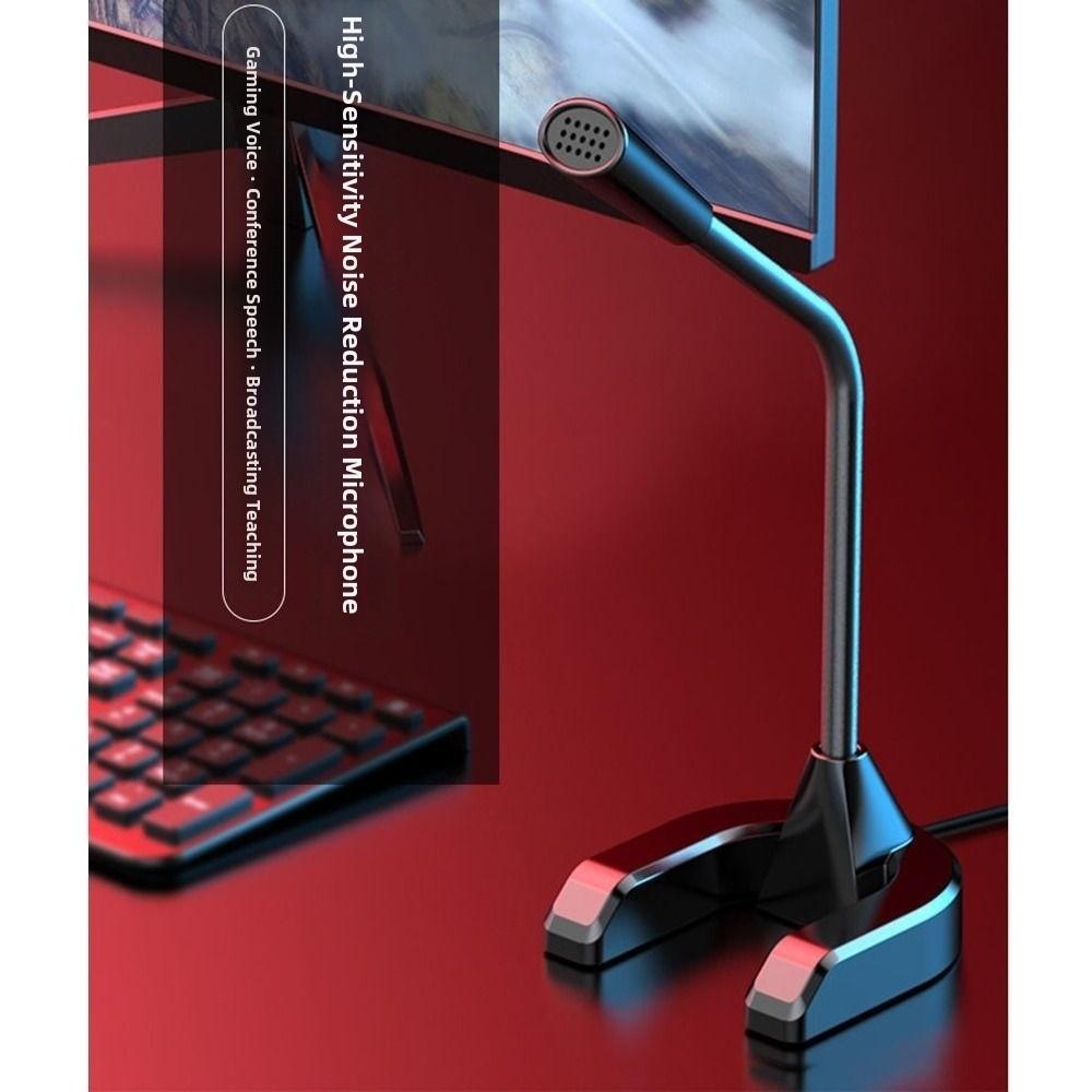 High-Definition Audio Wire Gaming Mic 360° Rotatable Recording Microphone  Studio Recording