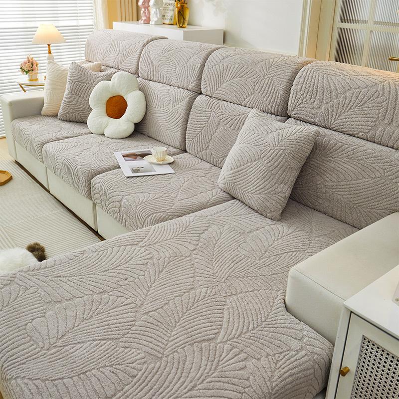 

Зимний удобный хлопковый бархатный кожаный чехол для дивана, универсальный чехол «все включено», новый чехол для гостиной, подушка против кошачьих царапин 2XL