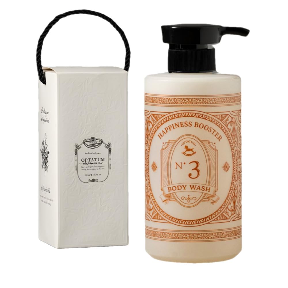 OPTATUM Body Soap, Large 500ml Size, Suitable for Sensitive and Dry Skin, Elegant Scent, Delicate Lather, Moisturizing, Naturally Derived
