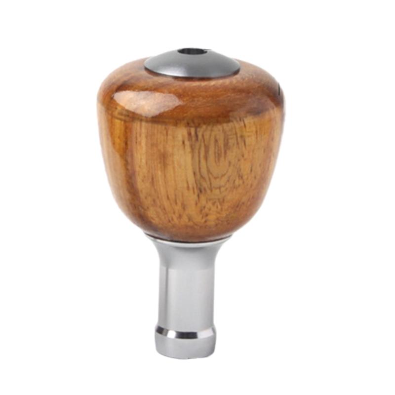 Fishing Rocker Fishing Reel Part Rocker Arm Solid Wood Fishing Reel Handle Arm Knob Fishing Reel Handle Knob Replacement