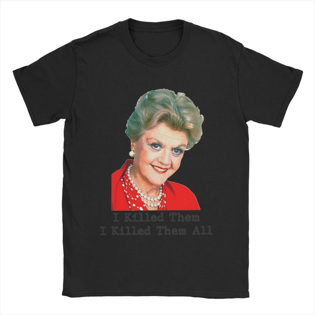 Murder She Wrote T-Shirt Men Fun Pure Cotton Tees Crewneck Short Sleeve T Shirt Graphic Printed Clothing