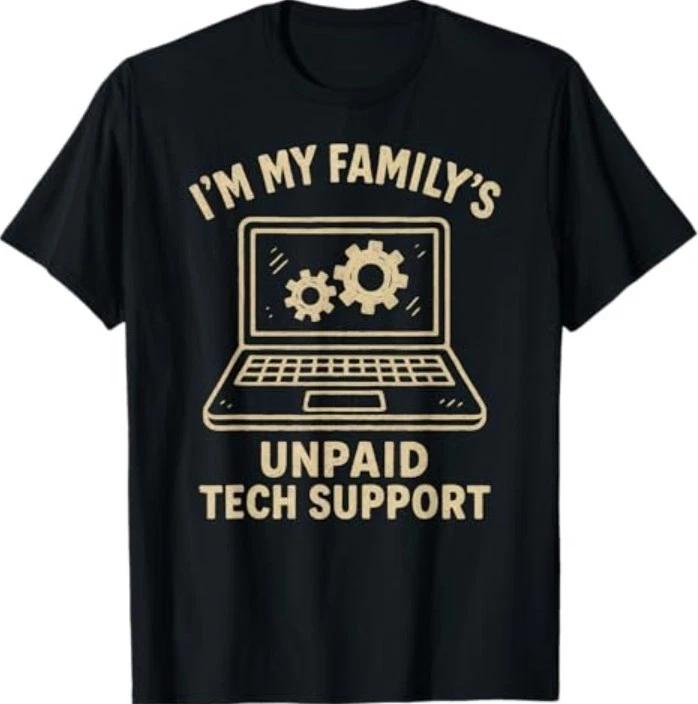 Funny Tech Lover Graphic Tee Computer Geek Nerd Engineer T-Shirt S