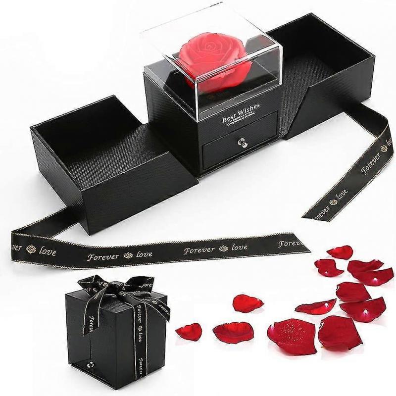 Beauty And The Beast Rose Handmade Preserved Rose Jewelry Gift Box
