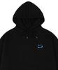 [Unisex] Sky Cloud Drawing Smile Hoodie_Black