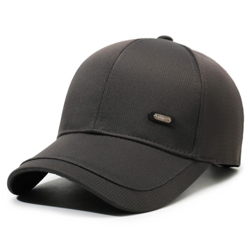Men S Hat Spring And Autumn Simple Cap Middle-Aged Men S Outdoor Casual Baseball Cap Fashion Sun Hat Adjustable серый