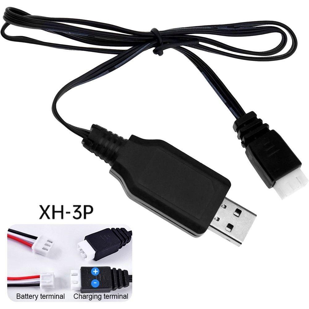 Portable 3.7V/7.4V/11.1V Battery Adapter XH-3P/XH4P/PH2.0/SM-3Pin Universal USB Charger 1000mAh/500mAh Power Supply