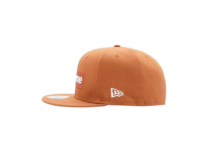 Supreme MLB Teams Box Logo New Era Burnt Orange