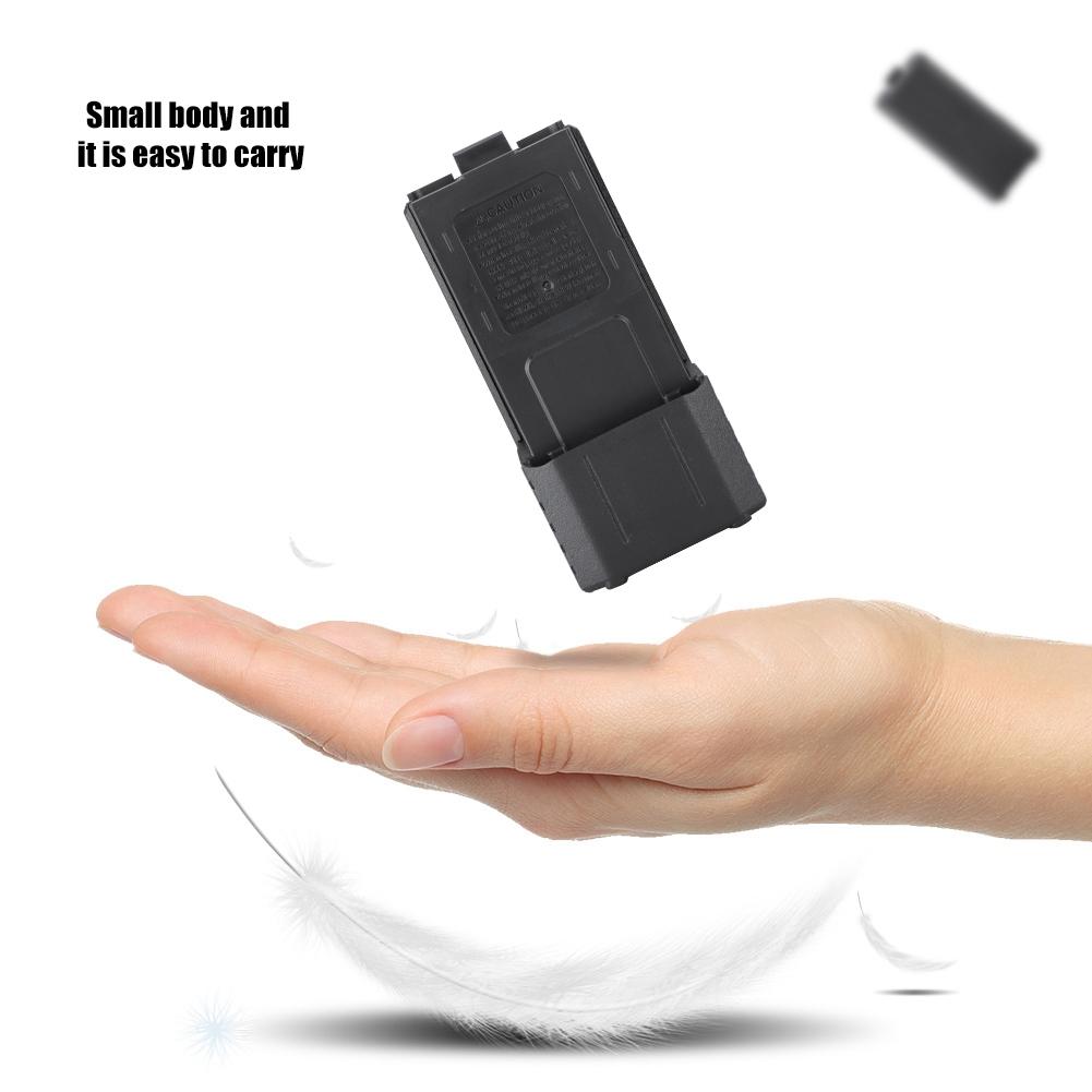 Portable Plastic Long Black Battery Case For BAOFENG UV 5R, UV 5RB, UV 5RE, UV 5Re