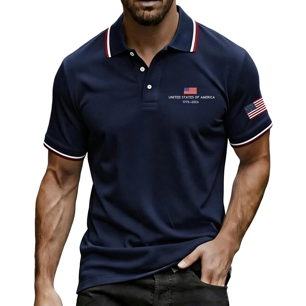 Men's Summer Print Short Sleeve Lapel Shirt Men's Casual Fashion Shirt