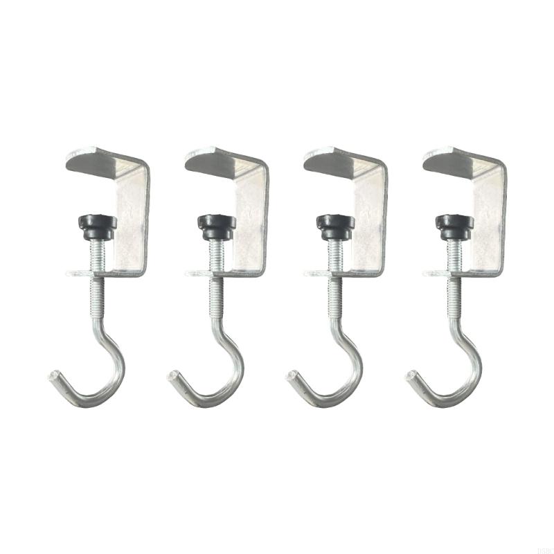 Pack Of 4/6 Adjustable Desk Handbag Hooks Heavy Duty Hook Space saving Hook For Home Office And School Use