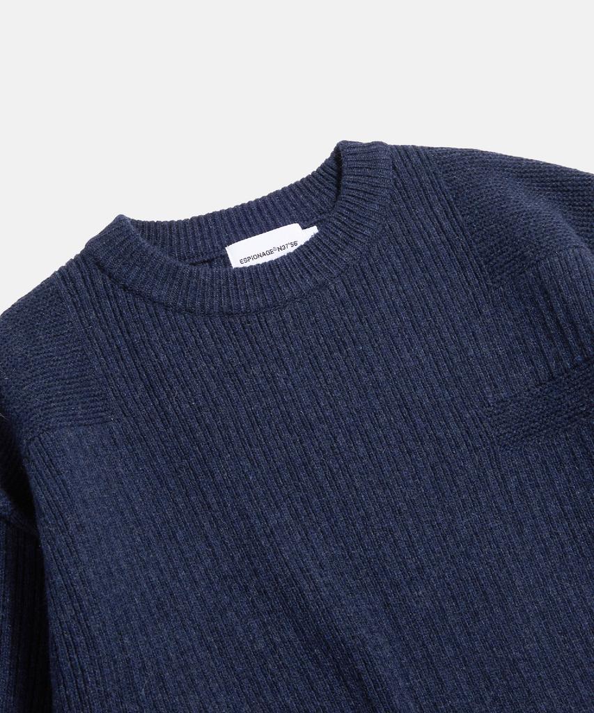 ESPIONAGE Commando Knit Sweater Dusty Navy
