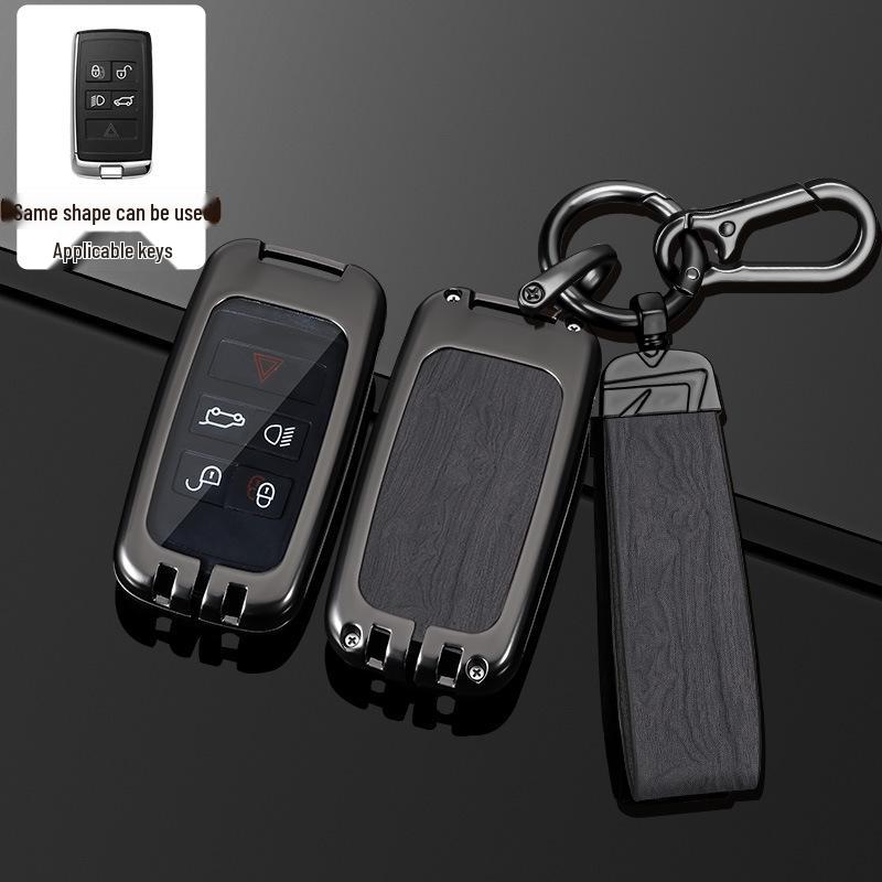 Land Rover Key Case for Range Rover, Defender, Velar, Evoque, Discovery 4, Freelander, and Discovery 5 - Metal Car Key Bag.
