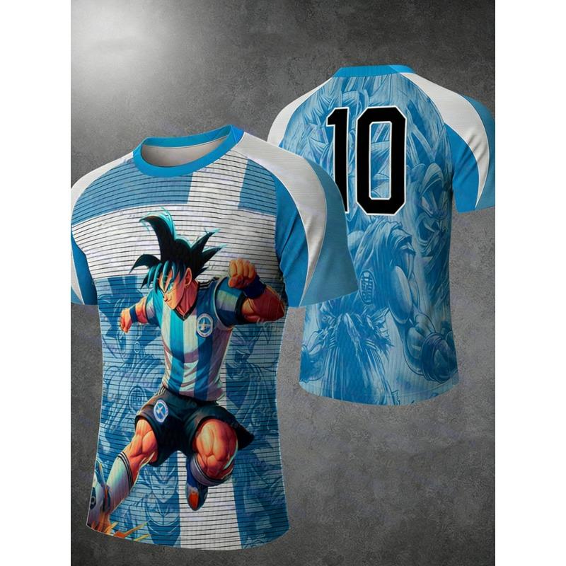 2026 Summer Dragon Ball Retro Fitness T-shirt Men's Oversized