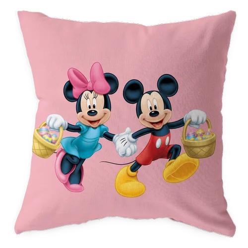 Federa per Cuscino Cartone Animato Disney Federa per Cuscino da Abbraccio Copricuscino Mickey Minnie Cuscino per Divano Cuscino per Scuola Materna Regalo 40x40cm 45x45cm
