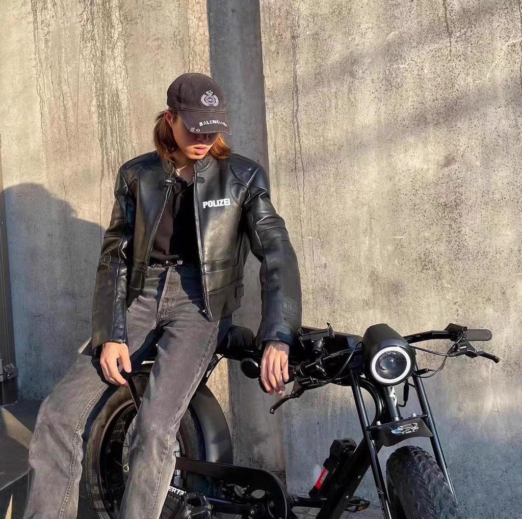 VTM Vitt Meng 17SS Men's PU Leather Motorcycle Jacket