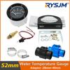 40-120 Celsius Coche 52mm Indicador de Temperatura del Agua con Junta Adaptadora Tubería Radiador Sensor 1/8NPT Carreras Indicador de Nivel de Depósito de Agua