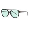 Fashion Square Pilot Sunglasses Women Oversized Double Bridge Big Sun Glasses Unisex Shades Eyewear UV400