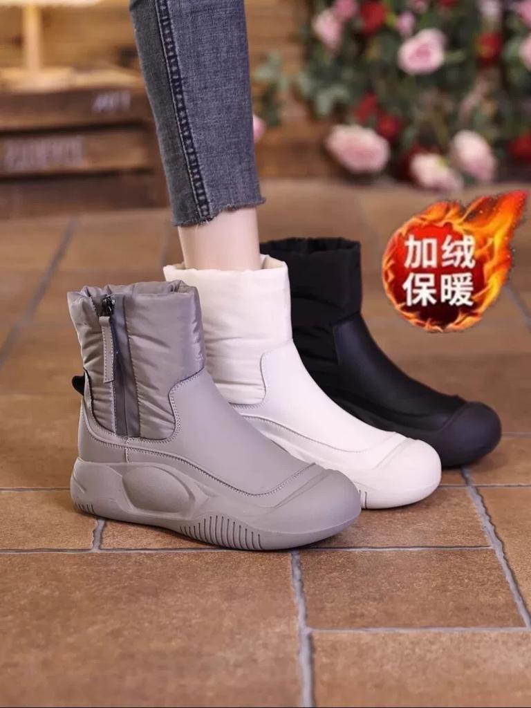 Snow boots new winter velvet thickened large cotton shoes minus zero