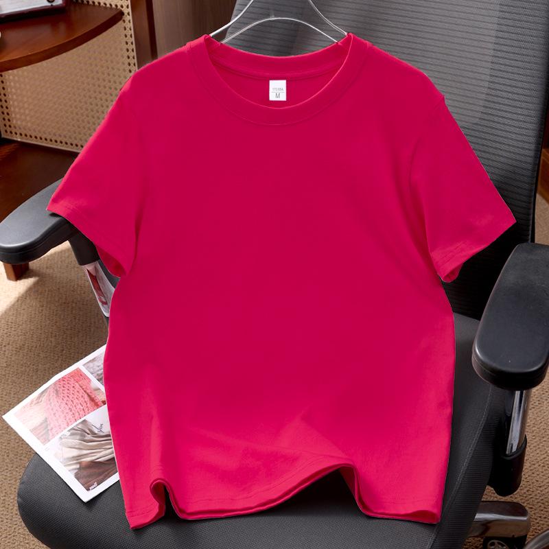 New Chinese Style Unisex Cotton Short Sleeve T-shirt with Auspicious Print