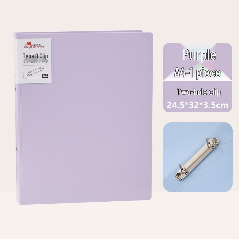 Transparent A4 Loose-leaf Binder: 2, 3, 4 Hole Punch Plastic O-ring Clipboard/File Folder
