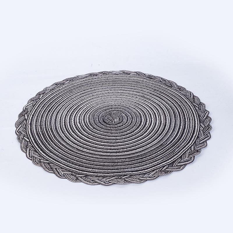 Japanese Style Large Round Woven Placemat - Heat Insulation Pad for Dining Tables 30cm