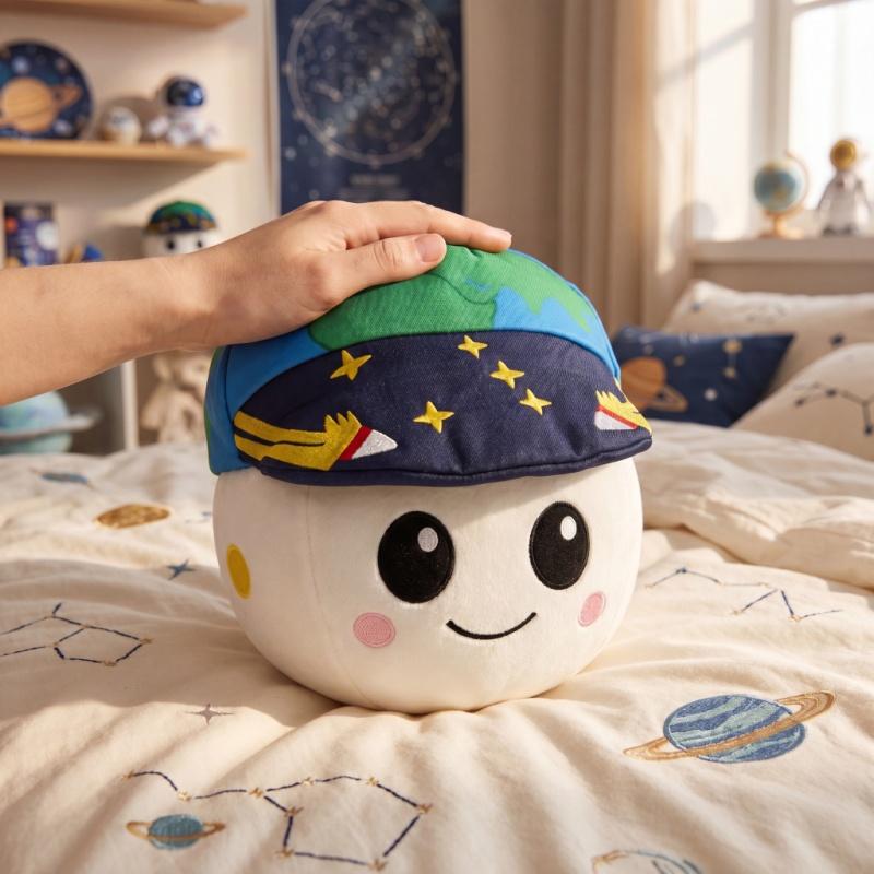 Multicolor Embroidered Hat Plush Toy Set For Kids Collectible Stuffed Soft Dolls With Keychains Waist Waist