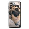Cute Pug Dog Phone Case For Samsung Galaxy S24 S23 S22 S20 Ultra S21 FE 5G S10 S9 Plus S10E S8 Soft Silicone Cover